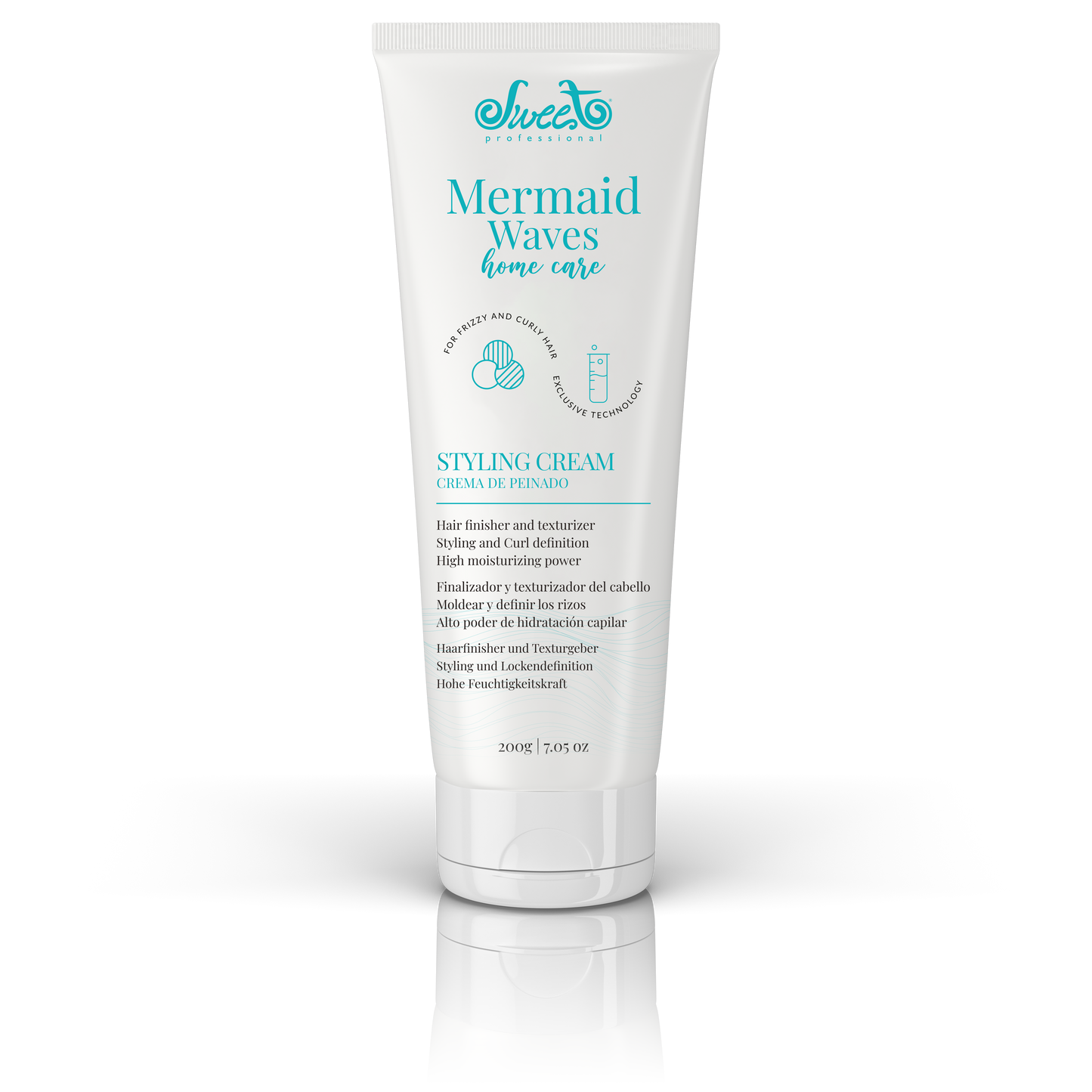 Mermaid Styling Cream: Leave-In Definition & Antioxidant Protection (Home Care) - 230g