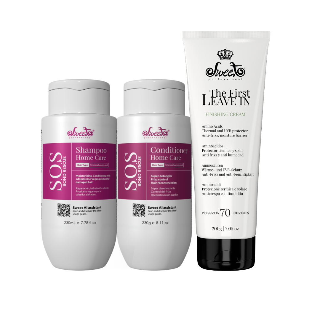 S.O.S Shampoo & Conditioner + Leave-in The First
